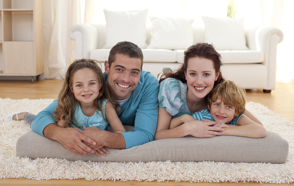 Smiling family.