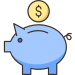 icon piggy bank